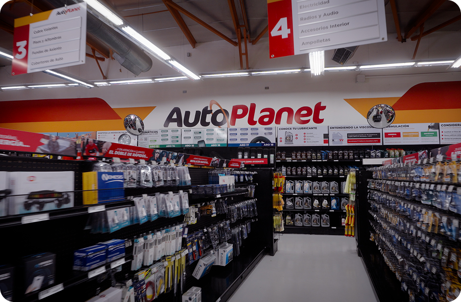 Imagen de estantes en AutoPlanet