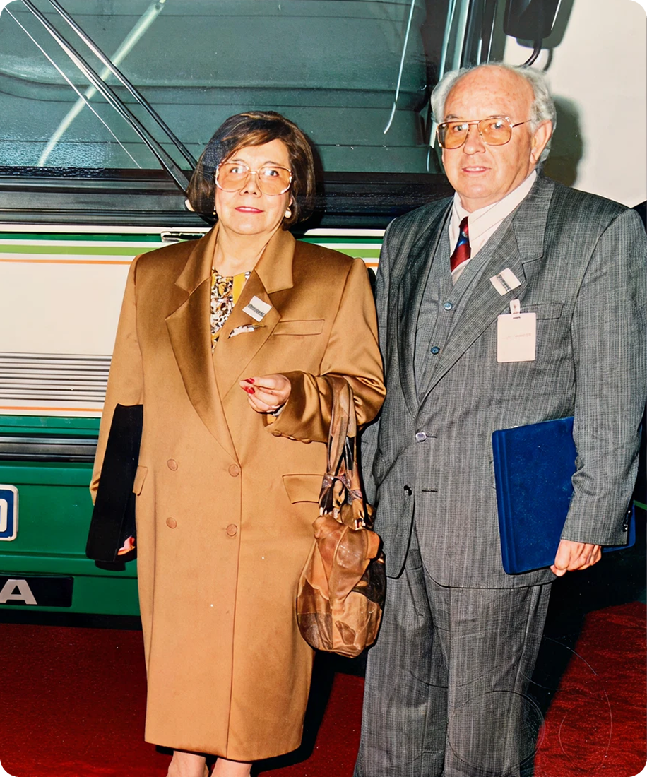 Imagen de don Jesús Diez Martínez y su esposa, Hortensia González